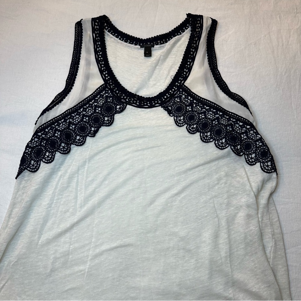 JCrew Tank Top Lace Detail